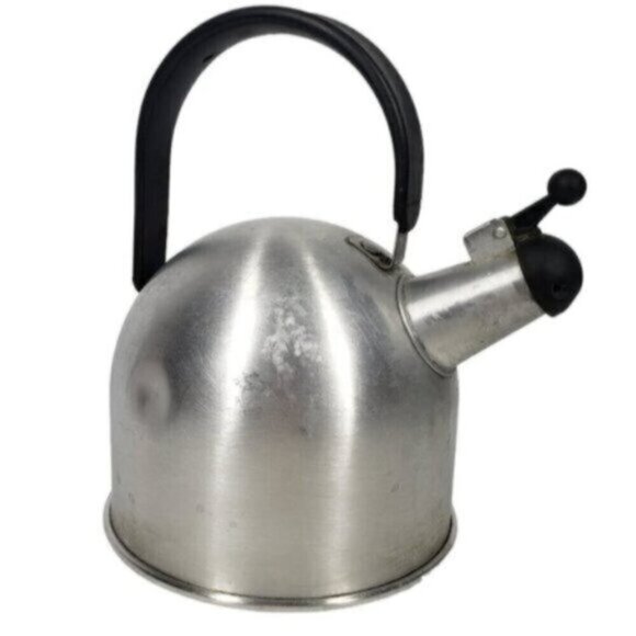Vintage Ikea Aluminum Whistling Tea Kettle Stove Top Camping - Picture 14 of 14